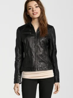 HIS Damen Lederjacke - SAIMINA in schwarz