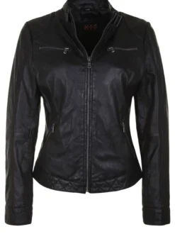 HIS Damen Lederjacke - SAIMINA in schwarz