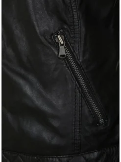 HIS Damen Lederjacke - SAIMINA in schwarz