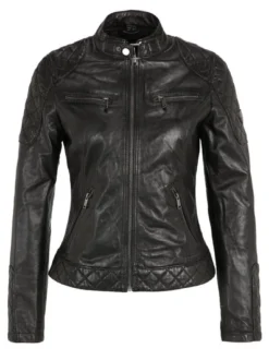 HIS Damen Lederjacke - SAMIRA in schwarz