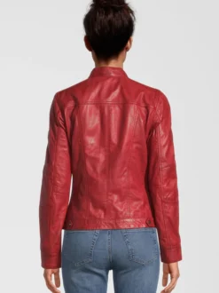 HIS Damen Lederjacke - STEFANIE in rot