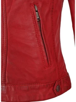HIS Damen Lederjacke - STEFANIE in rot