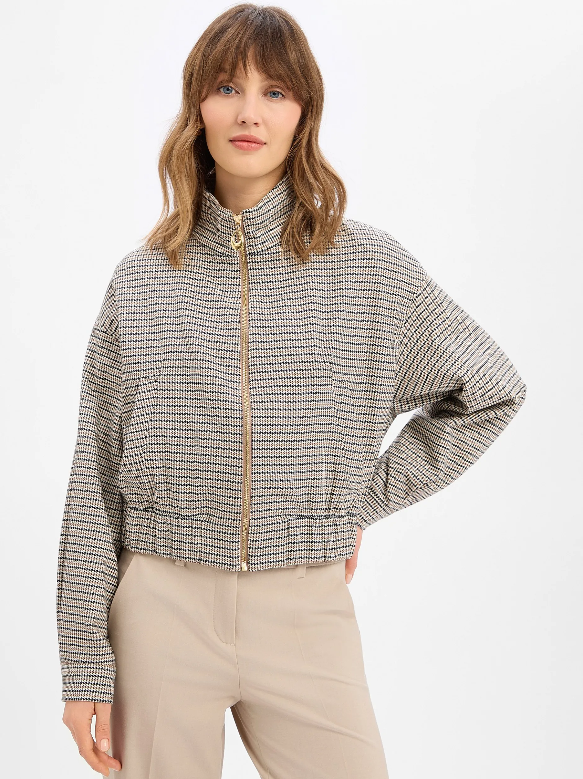 HUGO Damen Blouson - Amefine in beige braun