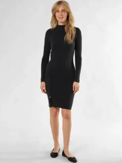 HUGO Damen Kleid - Nirace in anthrazit - Ärmel: langarm