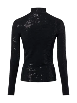 HUGO Damen Langarmshirt - Drisila in schwarz
