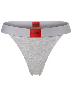 HUGO Damen String in hellgrau
