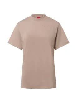HUGO Damen T-Shirt - Vintage Tee in taupe