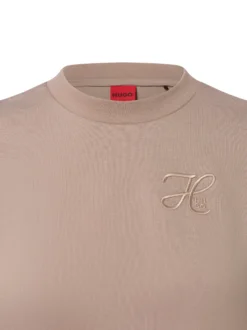 HUGO Damen T-Shirt - Vintage Tee in taupe