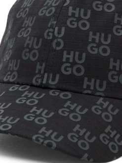 HUGO Herren Basecap - Jake-M in schwarz grau