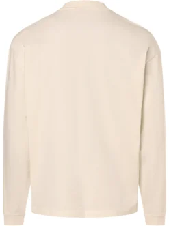 HUGO Herren Langarmshirt - Dapaso in ecru