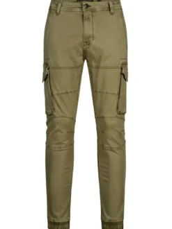Indicode Herren Cargohose - Alex in grün