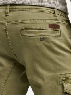 Indicode Herren Cargohose - Alex in grün