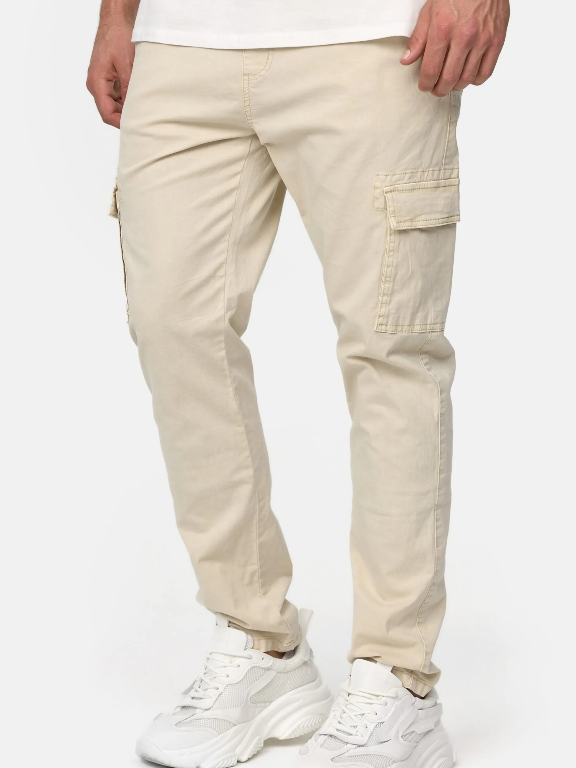 Indicode Herren Cargohose - Broadwick in beige sand