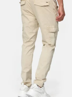 Indicode Herren Cargohose - Broadwick in beige sand