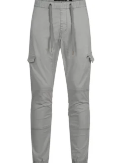 Indicode Herren Cargohose - INPillus in hellgrau