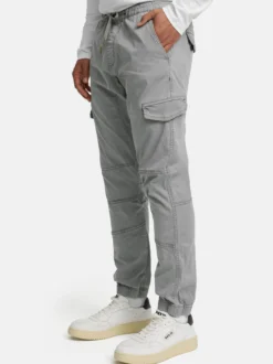 Indicode Herren Cargohose - INPillus in hellgrau