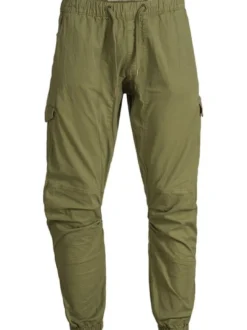 Indicode Herren Cargohose - Levy in grün khaki