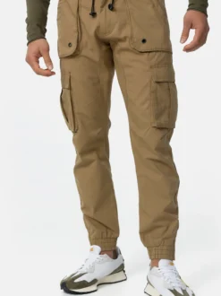 Indicode Herren Cargohose - Leonard in camel
