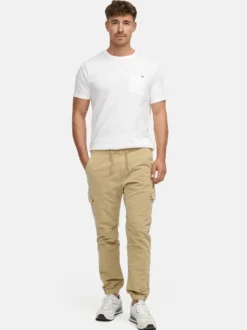 Indicode Herren Cargohose - Walker in beige sand