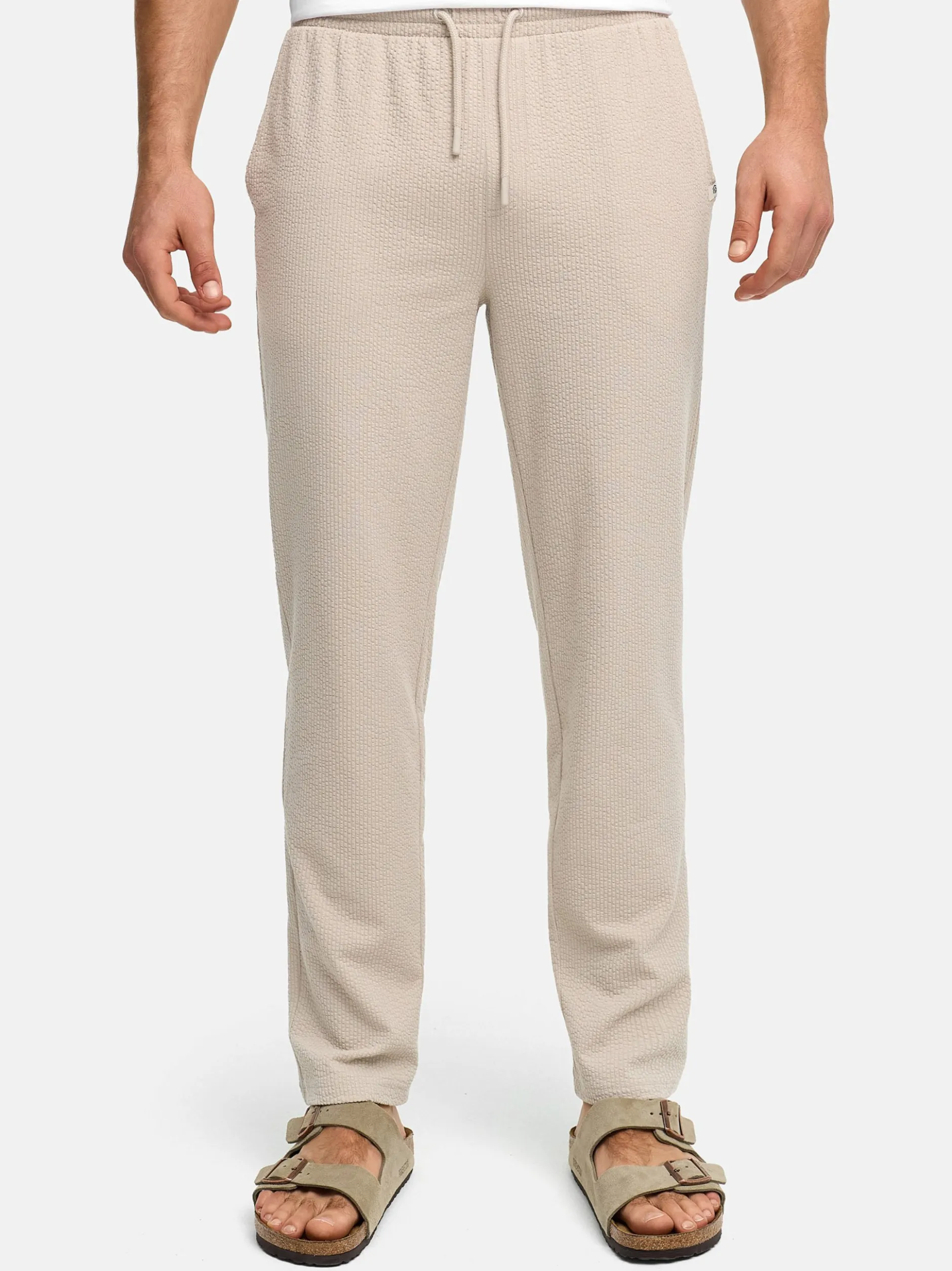 Indicode Herren Chinohose - INNogo in taupe beige
