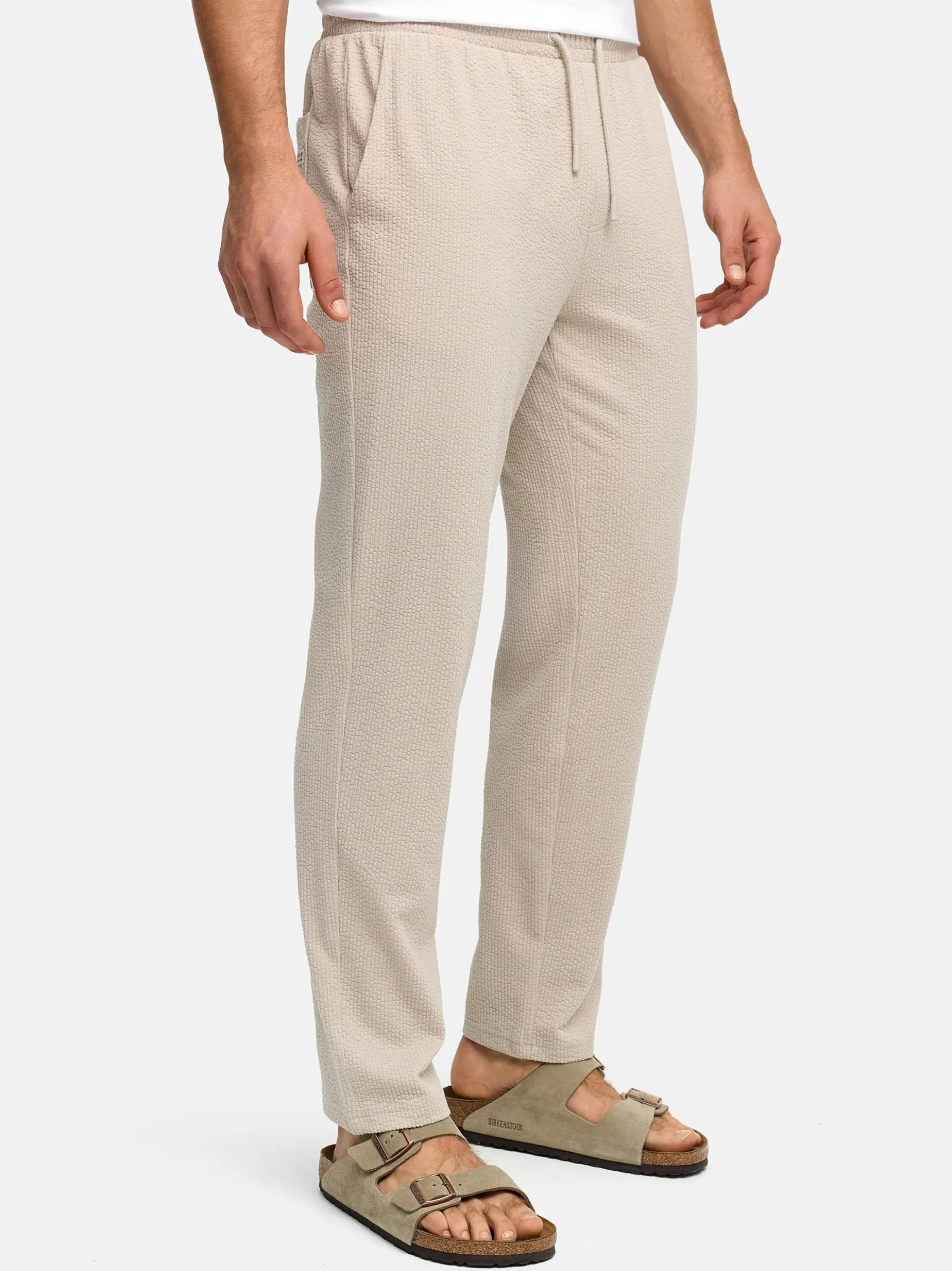 Indicode Herren Chinohose - INNogo in taupe beige