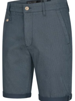Indicode Herren Chino Shorts - Cuba in blau denim