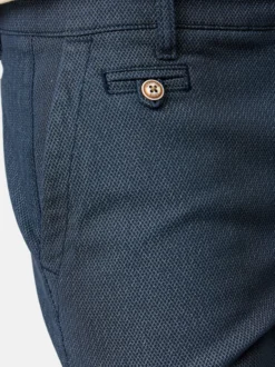 Indicode Herren Chino Shorts - Cuba in blau denim