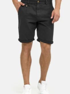 Indicode Herren Chino Shorts - Cuba in schwarz