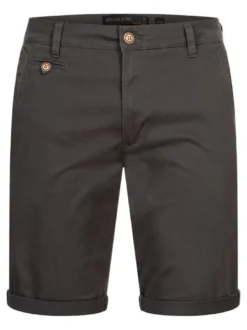 Indicode Herren Chino Shorts - Cuba in anthrazit