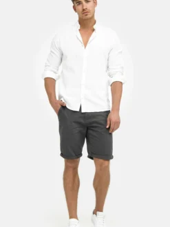 Indicode Herren Chino Shorts - Cuba in anthrazit