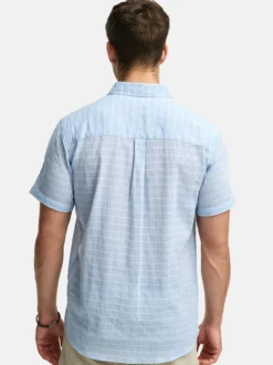 Indicode Herren Hemd Kurzarm - INWay in hellblau blau