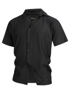 Indicode Herren Hemd Kurzarm - INLamgo in schwarz