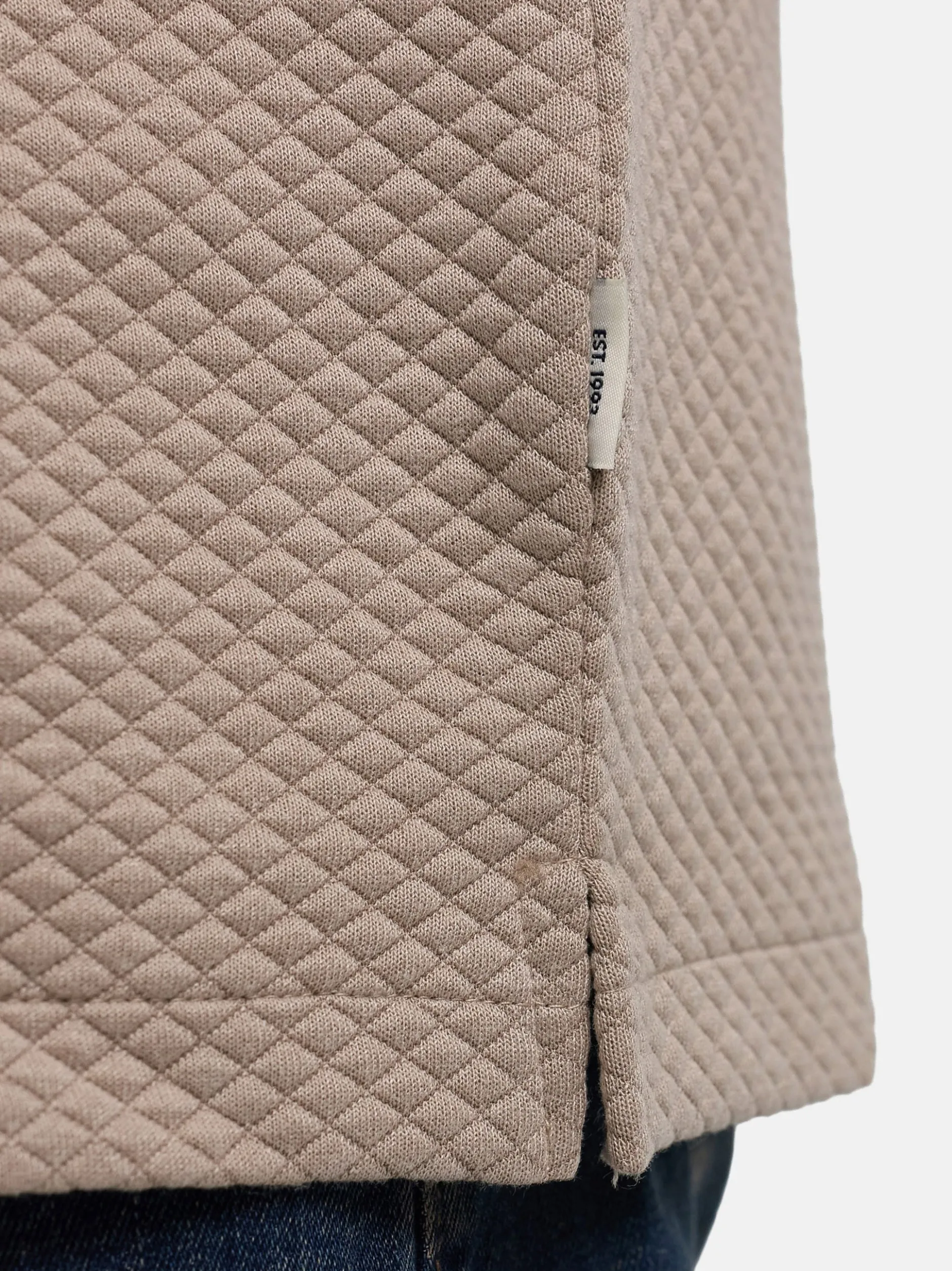 Indicode Herren Hemd Langarm - INRhomon in taupe beige