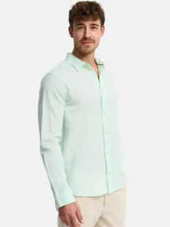 Indicode Herren Hemd Langarm - INCeppo in mint