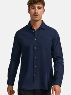 Indicode Herren Hemd Langarm - INCaix in marine