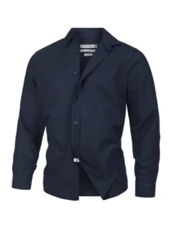 Indicode Herren Hemd Langarm - INCeppo in marine