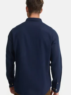 Indicode Herren Hemd Langarm - Riverside in marine
