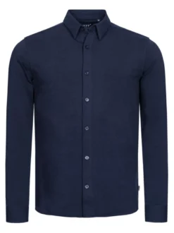 Indicode Herren Hemd Langarm - Theo in marine