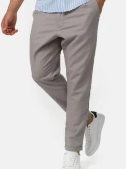 Indicode Herren Hose - Cunningham in hellgrau grau