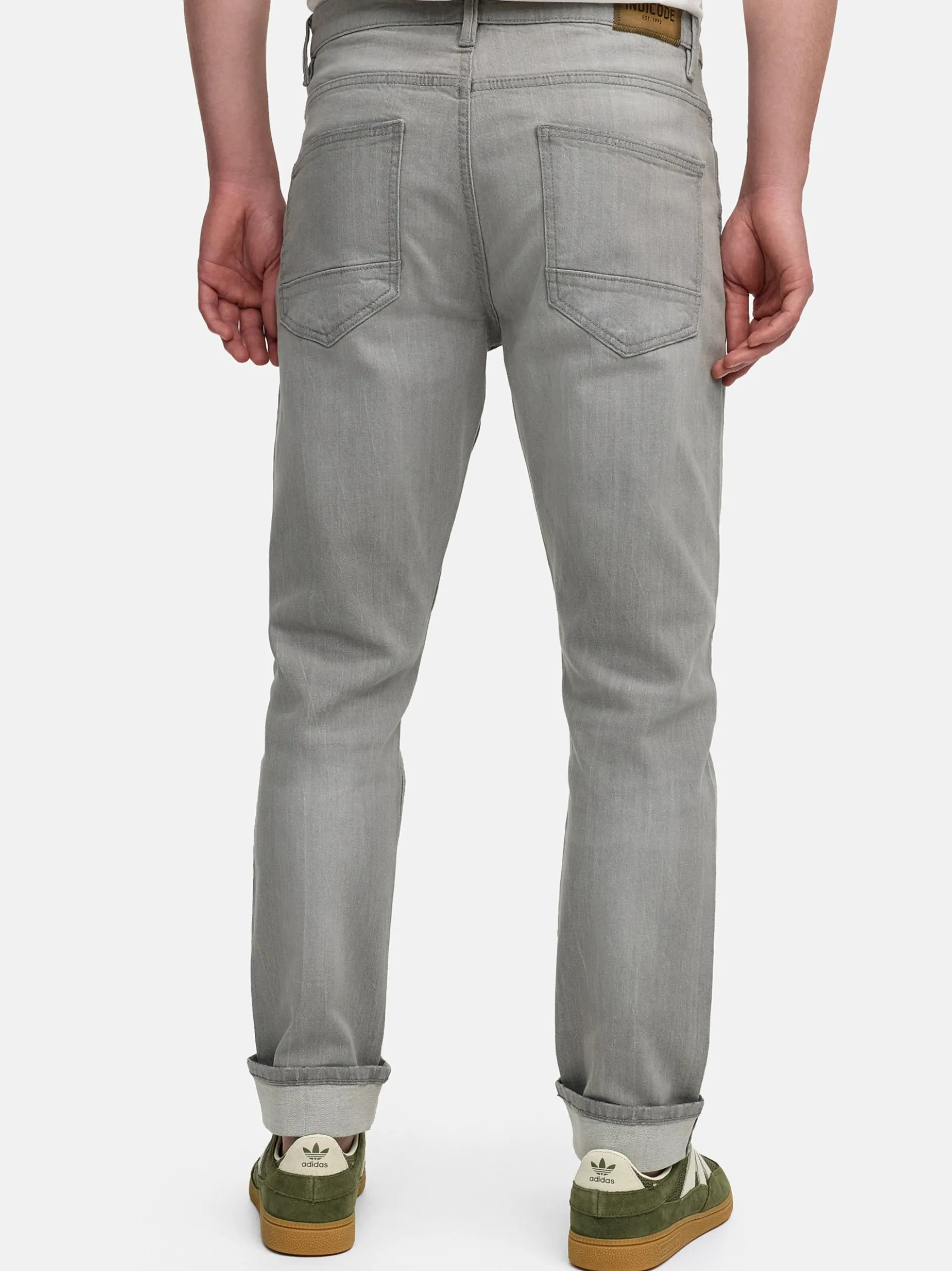 Indicode Herren Jeanshose - INChammy in hellgrau grau