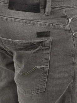 Indicode Herren Jeansshorts - IDQuentin in grau