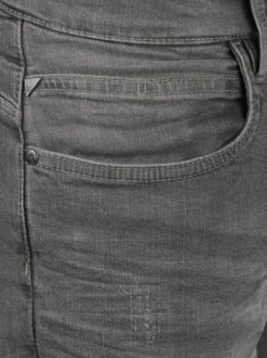 Indicode Herren Jeansshorts - IDQuentin in grau