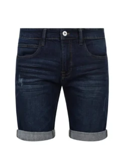 Indicode Herren Jeansshorts - IDQuentin in blau