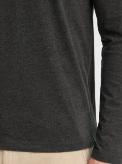 Indicode Herren Langarmshirt - IDPhillo in anthrazit