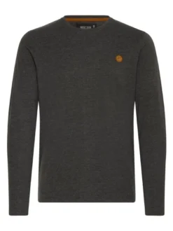 Indicode Herren Langarmshirt - IDPhillo in anthrazit