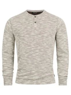 Indicode Herren Langarmshirt - INVitus in braun beige