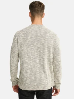 Indicode Herren Langarmshirt - INVitus in braun beige