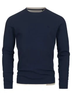 Indicode Herren Langarmshirt - INValwald in marine