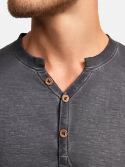 Indicode Herren Langarmshirt - INKilsone in anthrazit grau
