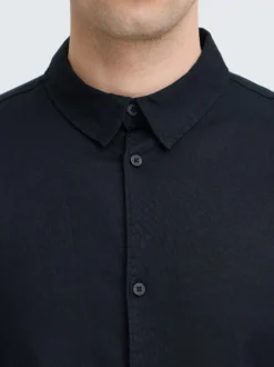 Indicode Herren Leinenhemd - IDMonko in schwarz